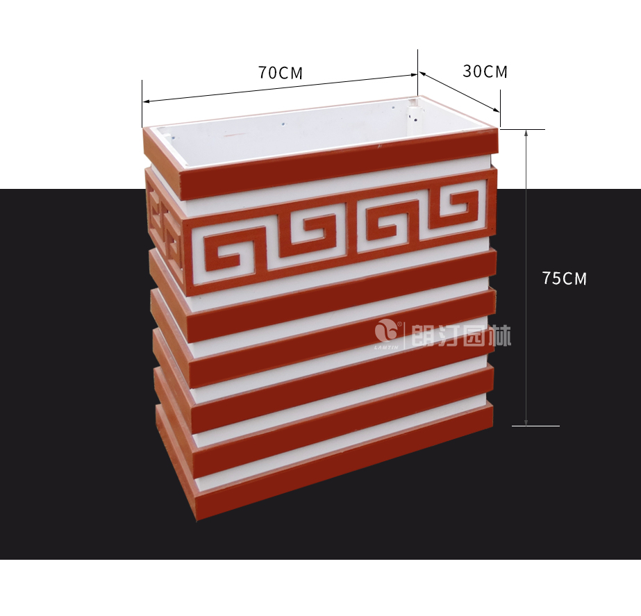 朗汀园林方形高花箱