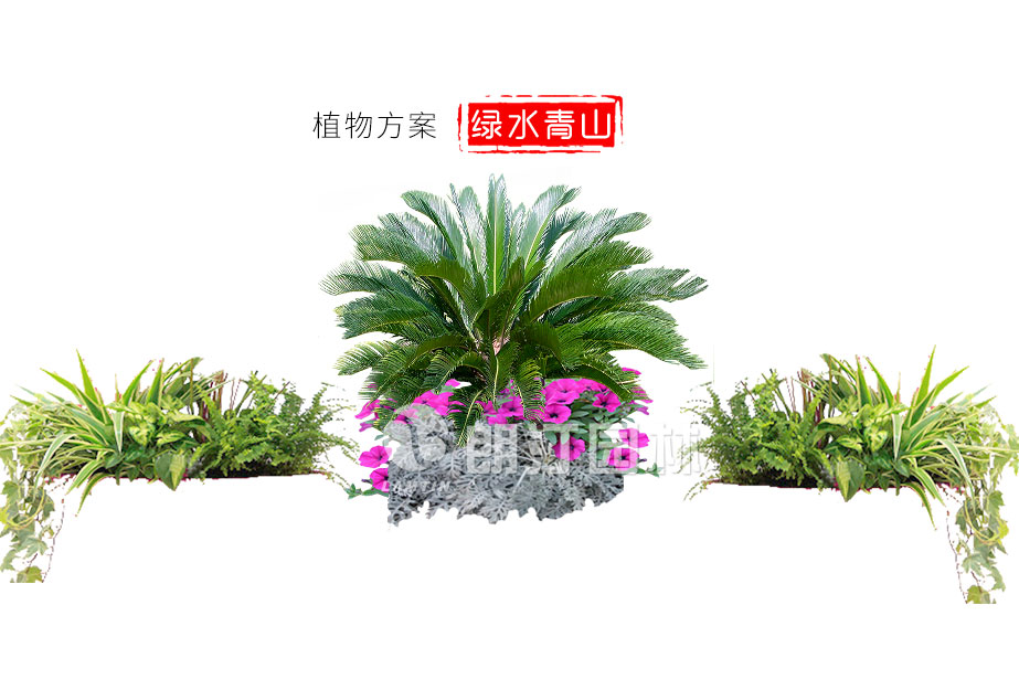 白木纹色花箱