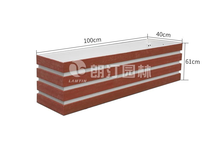 PVC条纹花箱尺寸图