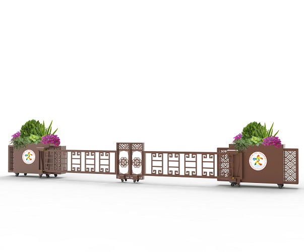 三兔共耳卷草纹版花箱单体背面.733